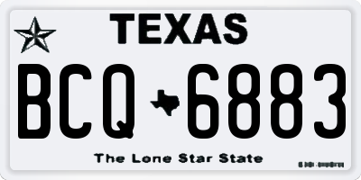 TX license plate BCQ6883