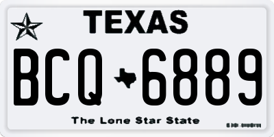 TX license plate BCQ6889