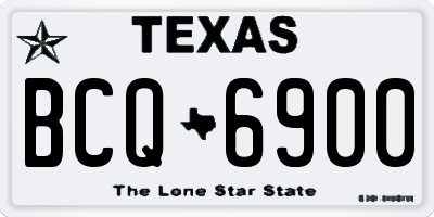 TX license plate BCQ6900