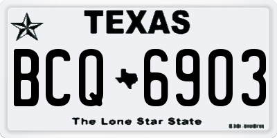 TX license plate BCQ6903