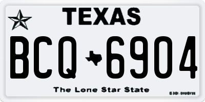 TX license plate BCQ6904