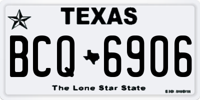 TX license plate BCQ6906