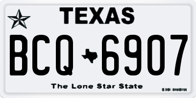 TX license plate BCQ6907