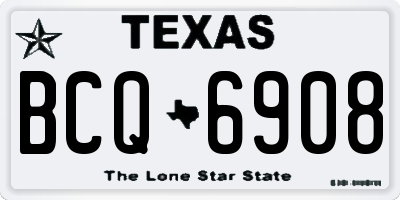 TX license plate BCQ6908