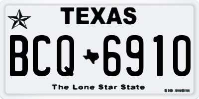 TX license plate BCQ6910