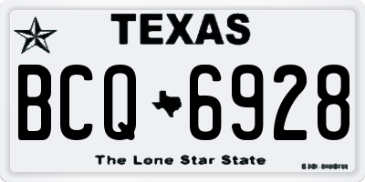TX license plate BCQ6928