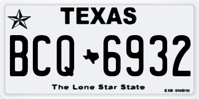 TX license plate BCQ6932
