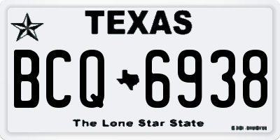 TX license plate BCQ6938