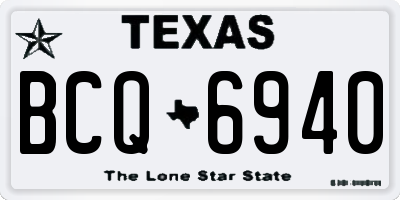 TX license plate BCQ6940