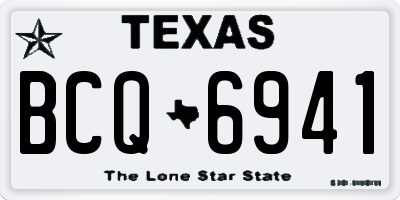TX license plate BCQ6941
