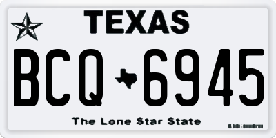 TX license plate BCQ6945