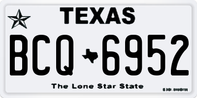 TX license plate BCQ6952