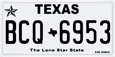 TX license plate BCQ6953