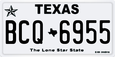 TX license plate BCQ6955