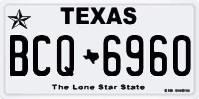TX license plate BCQ6960