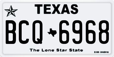 TX license plate BCQ6968