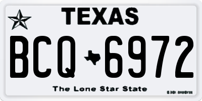 TX license plate BCQ6972