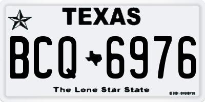 TX license plate BCQ6976