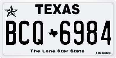 TX license plate BCQ6984