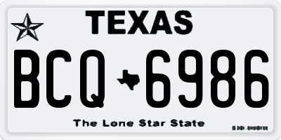 TX license plate BCQ6986