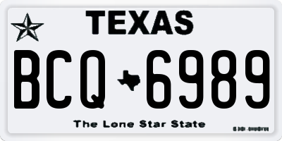 TX license plate BCQ6989