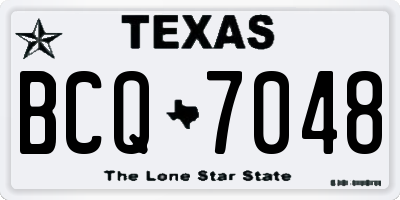 TX license plate BCQ7048