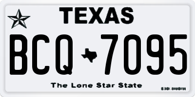 TX license plate BCQ7095