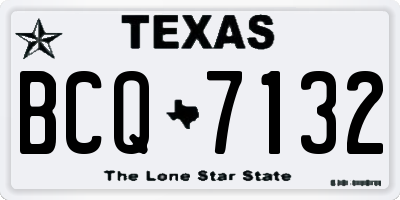 TX license plate BCQ7132