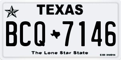 TX license plate BCQ7146
