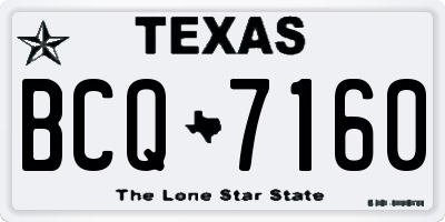 TX license plate BCQ7160