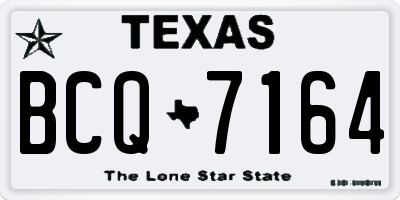 TX license plate BCQ7164