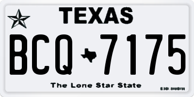 TX license plate BCQ7175