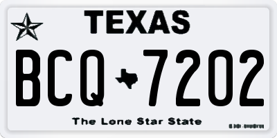 TX license plate BCQ7202