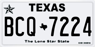 TX license plate BCQ7224