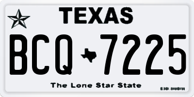 TX license plate BCQ7225