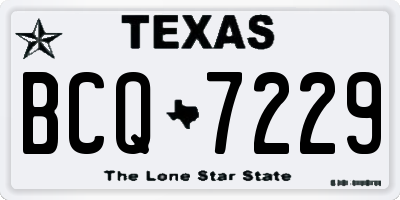 TX license plate BCQ7229