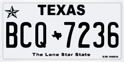TX license plate BCQ7236