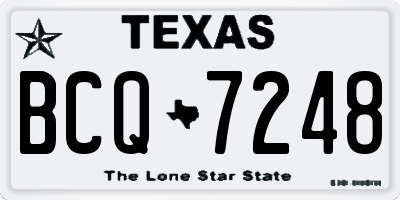 TX license plate BCQ7248