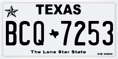TX license plate BCQ7253