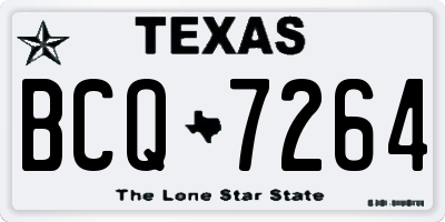 TX license plate BCQ7264