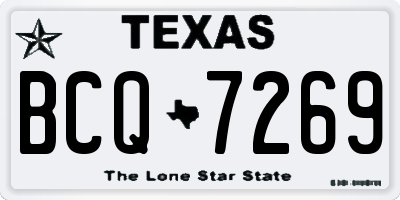 TX license plate BCQ7269
