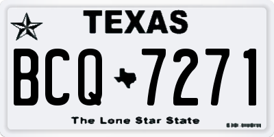 TX license plate BCQ7271