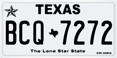 TX license plate BCQ7272