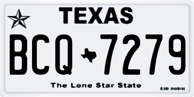 TX license plate BCQ7279