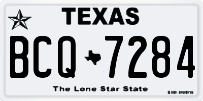 TX license plate BCQ7284