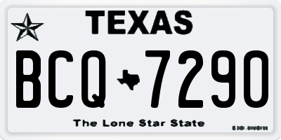 TX license plate BCQ7290