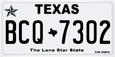 TX license plate BCQ7302