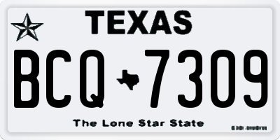 TX license plate BCQ7309