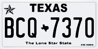 TX license plate BCQ7370