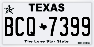 TX license plate BCQ7399